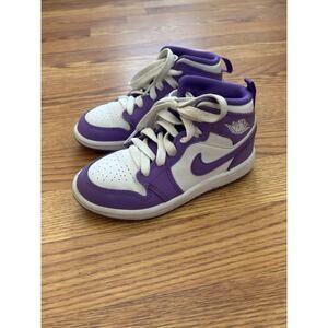 Nike Air Jordan 1 Mid PS Size 11C Purple Venom White DQ8424-511 Sneaker Shoes